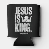 Jezus is de Christelijke Bijbelscriptcitaat van ko Blikjeskoeler (Achterkant)