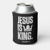 Jezus is de Christelijke Bijbelscriptcitaat van ko Blikjeskoeler (Blikje Achterkant)