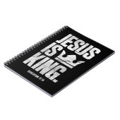 Jezus is de Christelijke Bijbelscriptcitaat van ko Notitieboek (Linkerzijde)