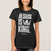 Jezus is de Christelijke Bijbelscriptcitaat van ko T-shirt (Voorkant)