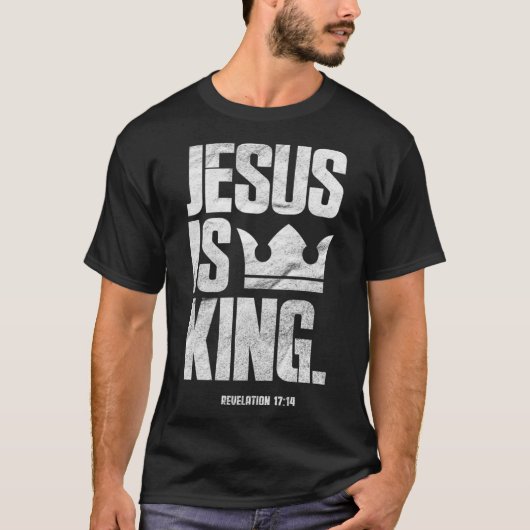 Jezus is de Christelijke Bijbelscriptcitaat van ko T-shirt (Voorkant)