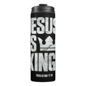 Jezus is de Christelijke Bijbelscriptcitaat van ko Thermosbeker (Voorkant)