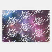 Jezus is de Christelijke kerstbelettering van Chri Inpakpapier Vel (Voorkant 3)