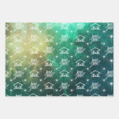 Jezus is de Christelijke kerstbelettering van Chri Inpakpapier Vel (Voorkant 2)