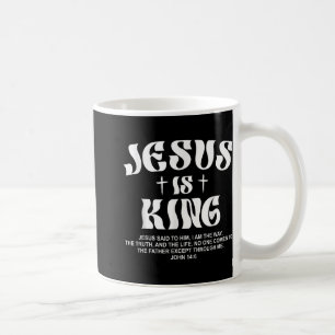 Jezus is de Christelijke Koning in het Bijbelvers Koffiemok