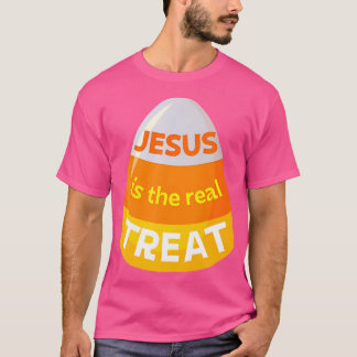 Jezus is de echte Christelijke Tandenkorn Hallo T-shirt