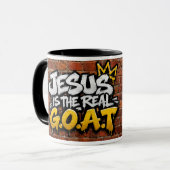 Jezus is de echte G.O.A.T Mok (Voorkant links)