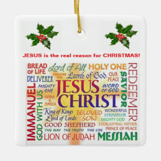 Jezus is de echte reden voor kerst! keramisch ornament