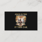 Jezus is de enige reden waarom ik het zo'n verschr visitekaartje (Achterkant)