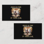 Jezus is de enige reden waarom ik het zo'n verschr visitekaartje (Voorkant / Achterkant)