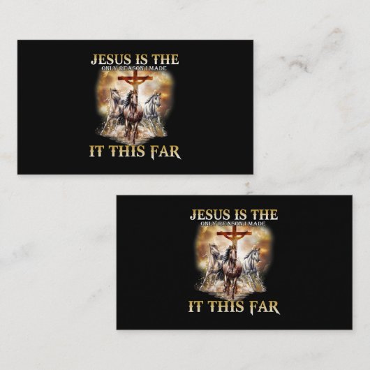 Jezus is de enige reden waarom ik het zo'n verschr visitekaartje (Voorkant / Achterkant)