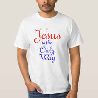 Jezus is de enige weg t-shirt