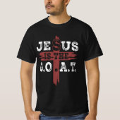 Jezus is de geit Christelijk groot de hele tijd re T-shirt (Voorkant)