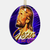 Jezus is de Gift 2&3 Keramisch Ornament (Rechts)