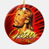 Jezus is de Gift 2&3 Keramisch Ornament (Achterkant)