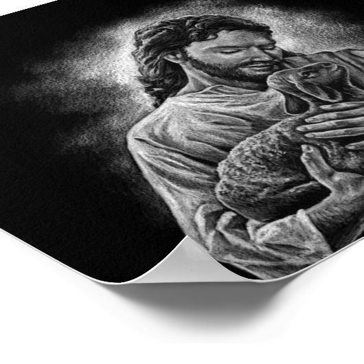 Jezus is de goede herder poster (Hoek)