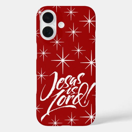 Jezus is de Heer - Christelijke kerststerren Case-Mate iPhone Case (Achterkant)