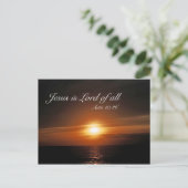 Jezus is de Heer van alles Briefkaart (Staand voorkant)
