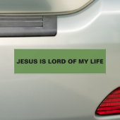 "Jezus is de Heer van mijn leven" Bumpersticker (Op auto)