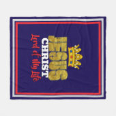 Jezus is de Heer van mijn leven Christelijk Fleece Deken (Voorkant (Horizontaal))