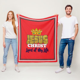 Jezus is de Heer van mijn leven Christelijk Fleece Deken