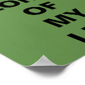 "Jezus is de Heer van mijn leven" Poster (Hoek)