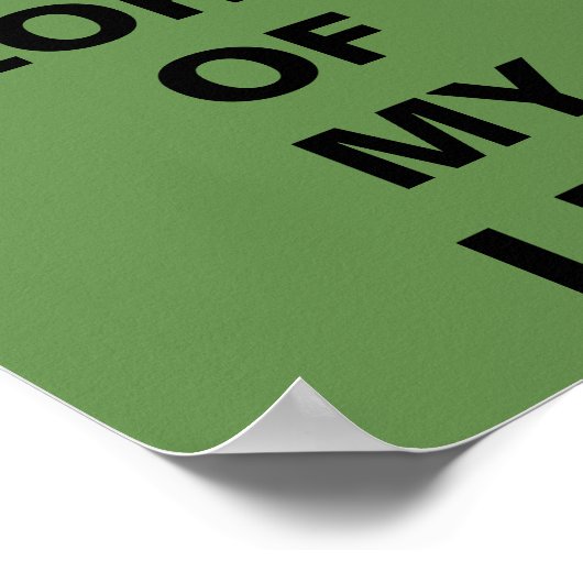 "Jezus is de Heer van mijn leven" Poster (Hoek)