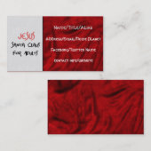 Jezus is de kerstman voor volwassenen visitekaartje (Voorkant / Achterkant)