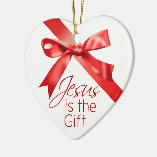 Jezus is de kerstversiering van de Gift Keramisch Ornament (Links)