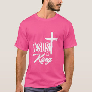 Jezus is de Koning Bijbelse Schrift Quote Christel T-shirt