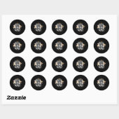Jezus is de Koning der Koningen Ronde Sticker (Vel)