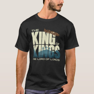 Jezus is de Koning van de Kruiskroon van de Koning T-shirt