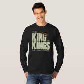 Jezus is de koning van Kings Crucifixion Cross Cro T-shirt (Voorkant volledig)