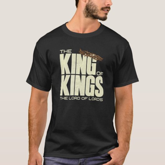 Jezus is de koning van Kings Crucifixion Cross Cro T-shirt (Voorkant)