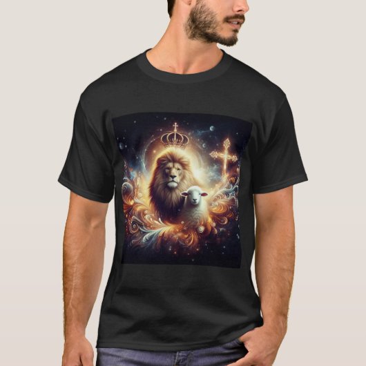 Jezus is de Leeuw en het Lam T-shirt (Voorkant)