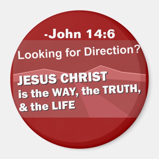 Jezus is de manier om het aan te passen magneet (Voorkant)