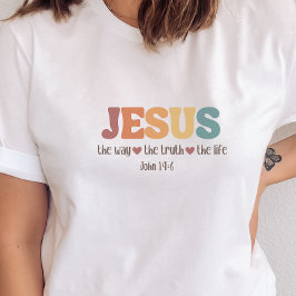 Jezus is de manier waarop de waarheid het leven Ch T-shirt