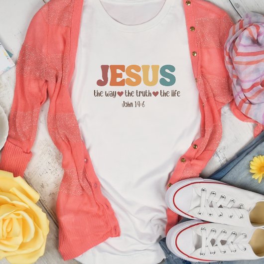 Jezus is de manier waarop de waarheid het leven Ch T-shirt