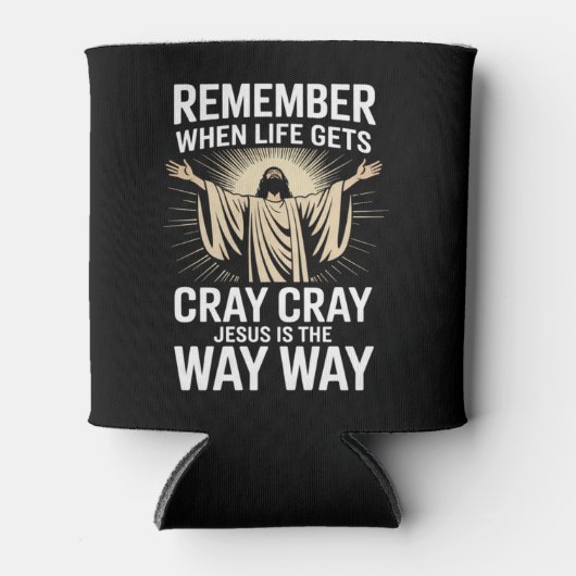 Jezus is de manier waarop met Kerstmis de gelovige Blikjeskoeler (Voorkant)