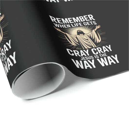 Jezus is de manier waarop met Kerstmis de gelovige Cadeaupapier (Rol Hoek)