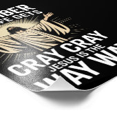 Jezus is de manier waarop met Kerstmis de gelovige Foto Afdruk (Hoek)