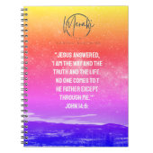 Jezus is de manier waarop Spiral Photo Notitieboek (Voorkant)