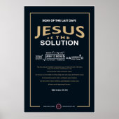 Jezus is de oplossing poster (Voorkant)