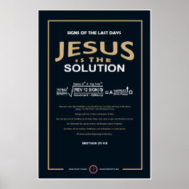 Jezus is de oplossing poster
