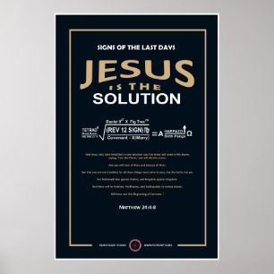 Jezus is de oplossing poster