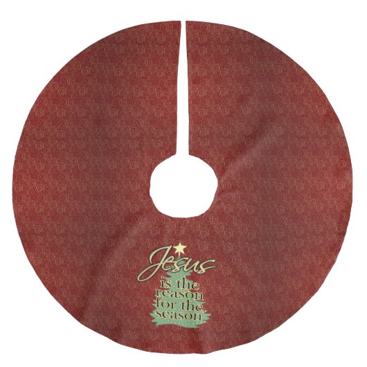 Jezus is de Reason Christelijke Kerstmis Kerstboom Rok (Voorkant)
