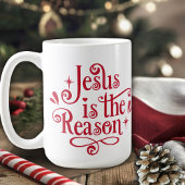 Jezus is de Reason Christelijke Kerstmis Koffiemok