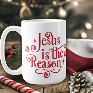 Jezus is de Reason Christelijke Kerstmis Koffiemok
