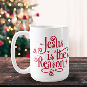 Jezus is de Reason Christelijke Kerstmis Koffiemok