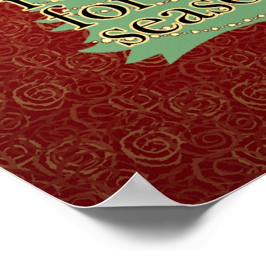 Jezus is de Reason Christelijke Kerstmis Poster (Hoek)